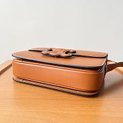 Okify Celine Classique Triomphe Bag In Brown Calfskin With Brown Leather Hardware - 4