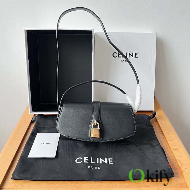 Okify Celline Clutch On Strap Tabou In Smooth Calfskin Black - 1