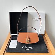 Okify Celline Clutch On Strap Tabou In Smooth Calfskin Brown - 1