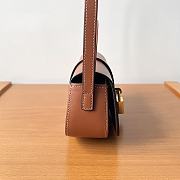 Okify Celline Clutch On Strap Tabou In Smooth Calfskin Brown - 5