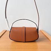 Okify Celline Clutch On Strap Tabou In Smooth Calfskin Brown - 2