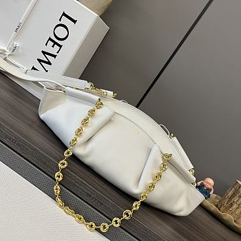 Okify Loewe Small Paseo Chain Bag White