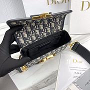 Okify Dior 30 Montaigne Box Bag  Blue Dior Oblique Jacquard - 3