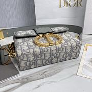Okify Dior 30 Montaigne Box Bag Gray Dior Oblique Jacquard - 6
