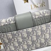 Okify Dior 30 Montaigne Box Bag Gray Dior Oblique Jacquard - 3