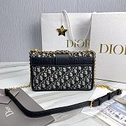 Okify Dior 30 Montaigne Chain Bag  Blue Dior Oblique Jacquard - 6