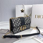 Okify Dior 30 Montaigne Chain Bag  Blue Dior Oblique Jacquard - 5