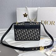 Okify Dior 30 Montaigne Bag  Blue Dior Oblique Jacquard - 5