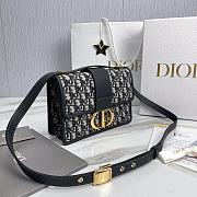 Okify Dior 30 Montaigne Bag  Blue Dior Oblique Jacquard - 3