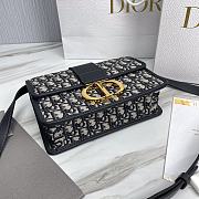 Okify Dior 30 Montaigne Bag  Blue Dior Oblique Jacquard - 2