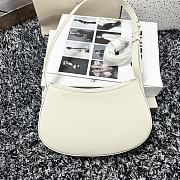 Okify Celine Medium Tilly Bag In Shiny Calfskin White - 3