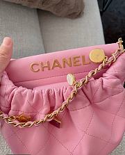 Okify Chanel Resin Charms Chain Bucket Bag Quilted Lambskin Small Light Pink - 2