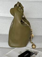 Okify Loewe Small Squeeze Bag In Nappa Lambskin Green Olive - 4