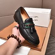 Okify Gucci Black Loafer With Web And Interlocking G - 3