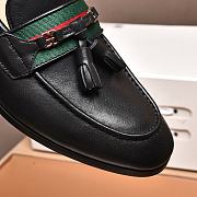 Okify Gucci Black Loafer With Web And Interlocking G - 6