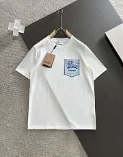 Okify Burberry T-shirt White/ Black 14659 - 1
