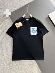 Okify Burberry T-shirt White/ Black 14659 - 2