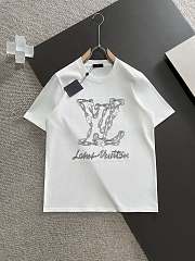 Okify LV T-shirt White/ Black 14663 - 2