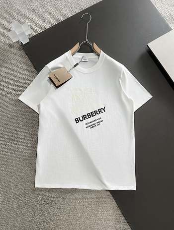 Okify Burberry T-shirt White/ Black 14664