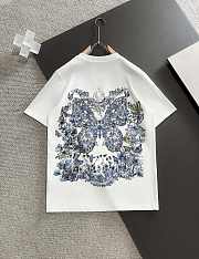 Okify Dior T-shirt White/ Black 14665 - 2