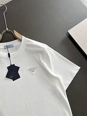 Okify Prada T-shirt White/ Black 14666	 - 3
