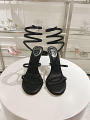Okify Rene Caovilla Cleo Black Sandal 105 Black - 4
