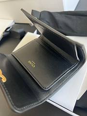 Okify Celine Compact Wallet With Coin Triomphe In Shiny Calfskin Black - 6
