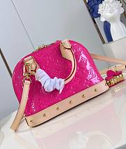 Okify LV Alma BB Vernis Leather Neon Pink M90611 - 4