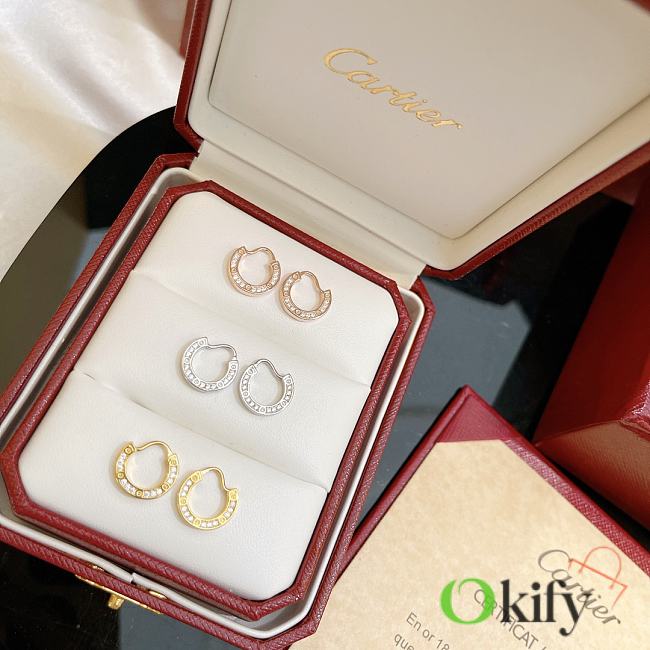 Okify Cartier Earrings Gold/ Silver/ Rose Gold 14715 - 1