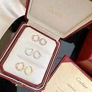 Okify Cartier Earrings Gold/ Silver/ Rose Gold 14715 - 1