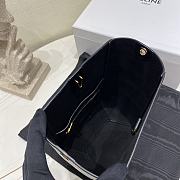 Okify Celine Sangle Small Bucket Bag In Soft Grained Calfskin Black - 2