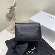 Okify Celine Sangle Small Bucket Bag In Soft Grained Calfskin Black - 3