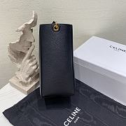 Okify Celine Sangle Small Bucket Bag In Soft Grained Calfskin Black - 6