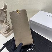 Okify Celine Sangle Small Bucket Bag In Soft Grained Calfskin Elephant - 3