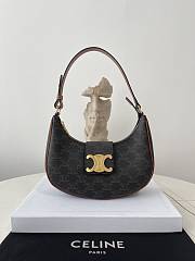 Okify Celine Ava Triomphe Canvas And Calfskin Brown - 1