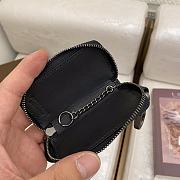 Okify Bottega Veneta Key Bag in Black Leather BV194 - 6