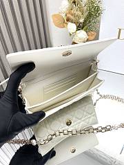 Okify Miss Dior Mini Bag White Cannage Lambskin - 3