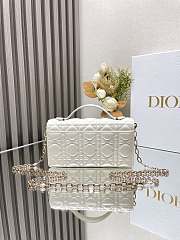 Okify Miss Dior Mini Bag White Cannage Lambskin - 2