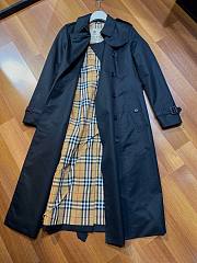 Okify Burberry Kensington Heritage Belted Long Trench Coat In Black - 3