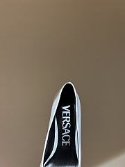 Okify Versace Gianni Ribbon High Pumps White - 5