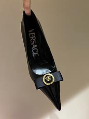 Okify Versace Gianni Ribbon High Pumps Black - 5