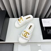 Okify Okify Chanel Slides White 14803 - 5