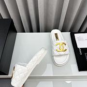 Okify Okify Chanel Slides White 14803 - 4