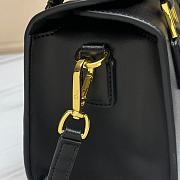 Okify Dior Small Boston Bag Black Box Calfskin - 3