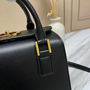 Okify Dior Small Boston Bag Black Box Calfskin - 2