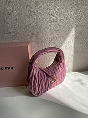 Okify Miu Miu Pink Wander Matelassé Nappa Leather Hobo Bag - 6