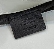 Okify Fendi Baguette Mini White Leather Bag - 5