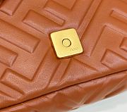 Okify Fendi Baguette Mini Brown Leather Bag - 6