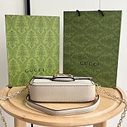 Okify Gucci Horsebit 1955 Small Shoulder Bag Beige White GG Supreme Canvas 735178 - 5