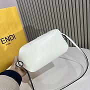 Okify Fendi FF Cube White Nappa Leather Mini Bag - 3